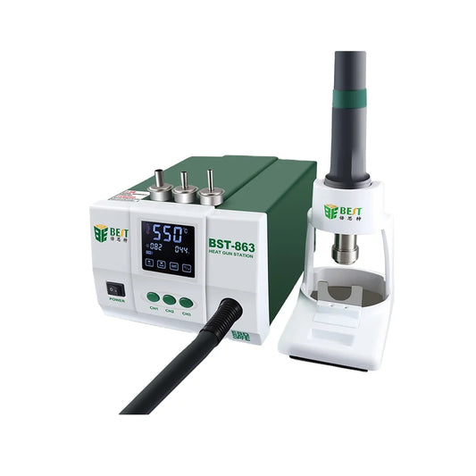 Soldering Iron Station 1200W Hot Air Rework High Power ESD Safe BGA SMD Welding Equipment with Digital Touch Screen Hot Air