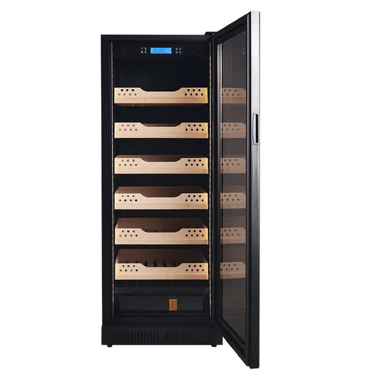 Solid Wood Electronic Cigar Tea Cabinet, Constant Temperature Wine Cabinet, Cigar Humidor, Cedar Wood