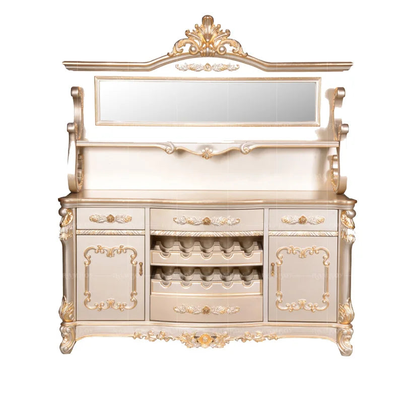 Solid wood European French wine cabinet, locker, restaurant, small side cabinet, food and beverage cabinet, tea cabinet