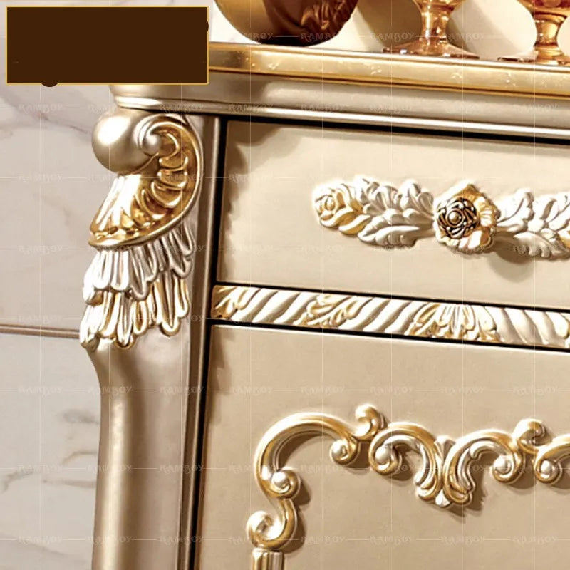 Solid wood European French wine cabinet, locker, restaurant, small side cabinet, food and beverage cabinet, tea cabinet