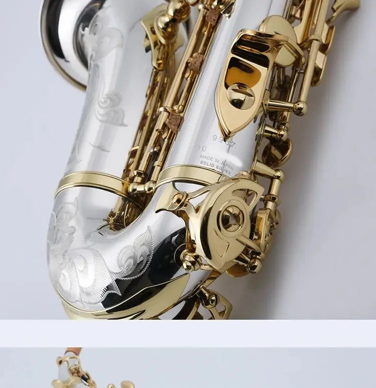 Soprano Saxophone 9937 Silvering Gold Key With Case Sax Mouthpiece Ligature Reeds Neck