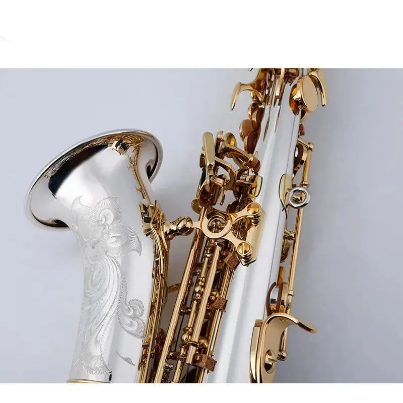 Soprano Saxophone 9937 Silvering Gold Key With Case Sax Mouthpiece Ligature Reeds Neck