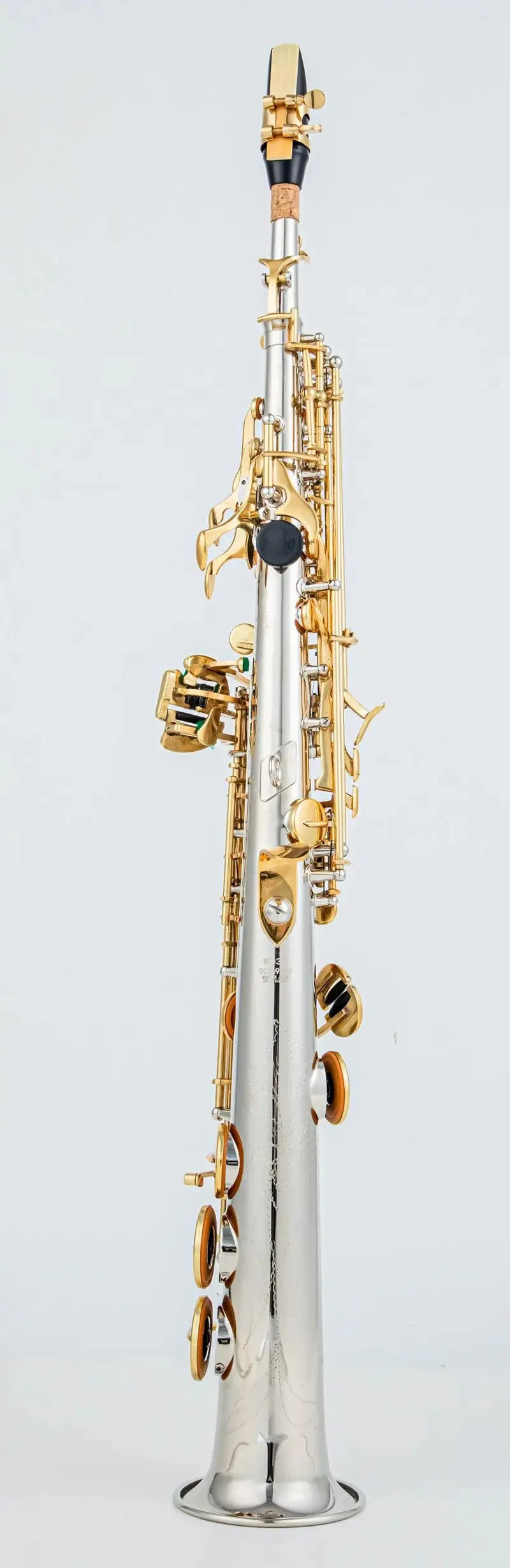 Soprano Saxophone WO37 Silvering Gold Key With Case Sax Soprano Mouthpiece Ligature Reeds Neck