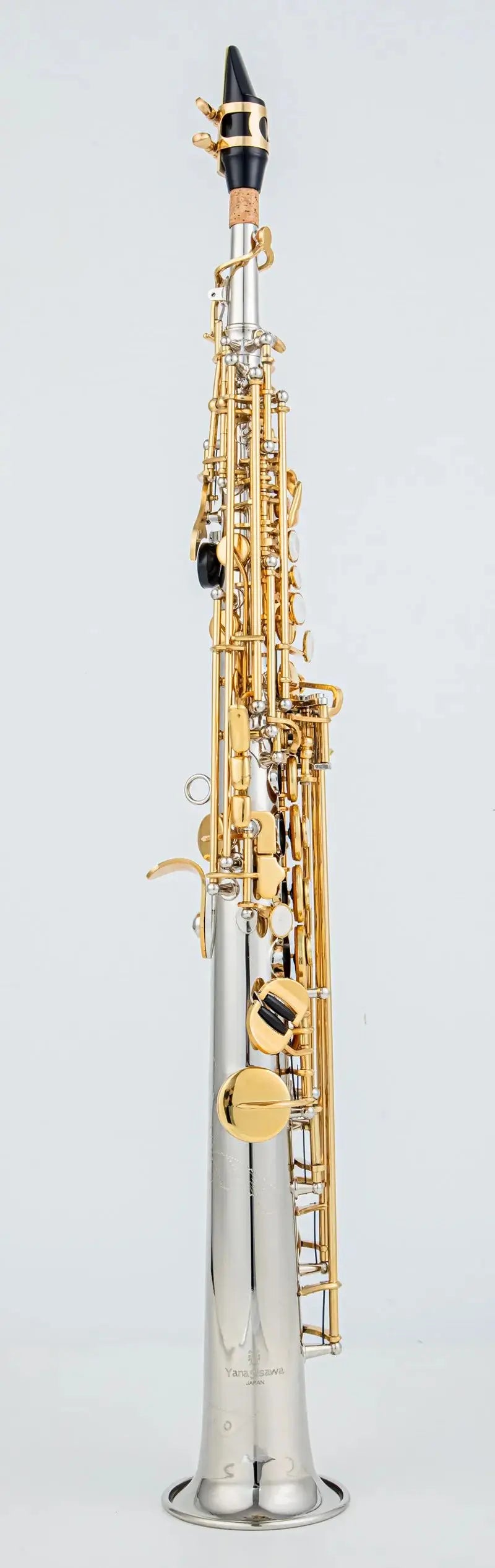 Soprano Saxophone WO37 Silvering Gold Key With Case Sax Soprano Mouthpiece Ligature Reeds Neck