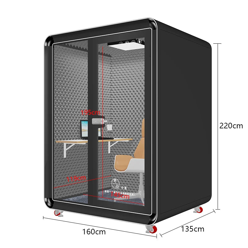 Soundproof room, household telephone booth, detachable mobile recording studio, soundproof live broadcast room, singing room, an