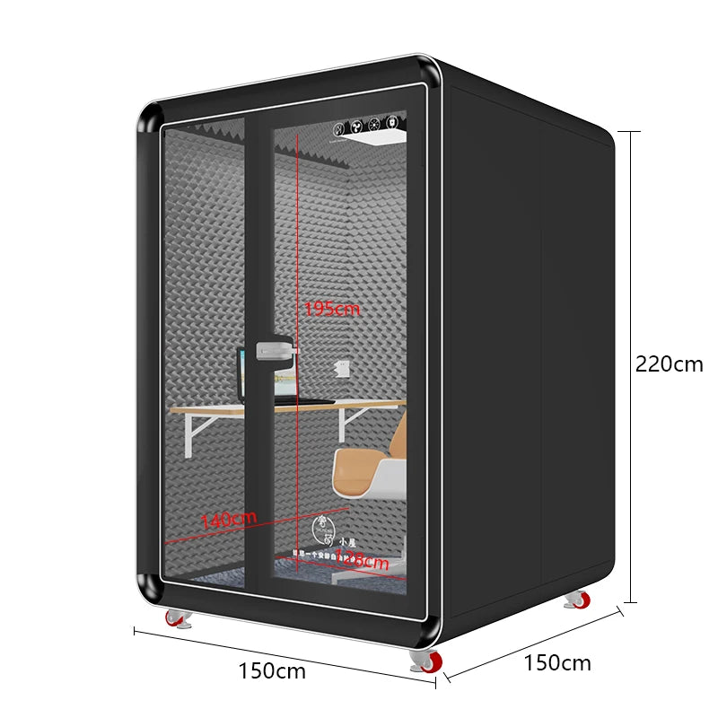 Soundproof room, household telephone booth, detachable mobile recording studio, soundproof live broadcast room, singing room, an