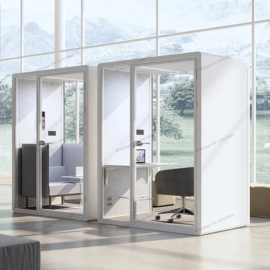 Soundproofing room, soundproofing cabin, telephone booth, reception and negotiation room, piano room, singing practice room