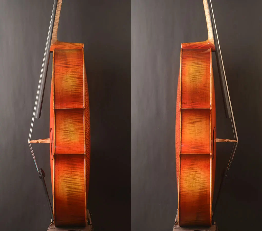 MMOOKA Special offer A Stradivari 1730 "De munck"copy 4/4 cello ! Silm Body suit for Lady DeepFine tone, with defect !no quality effect