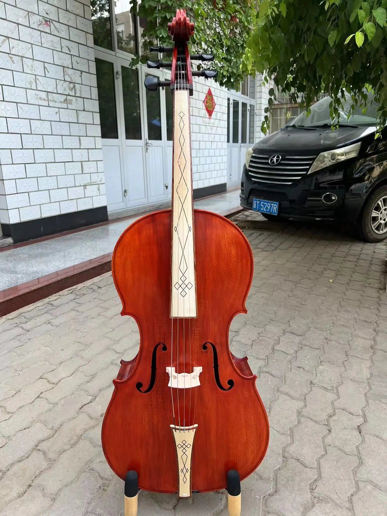 MMOOKA Special offer!Super value Baroque style SONG maestro 5 strings cello 4/4#15931
