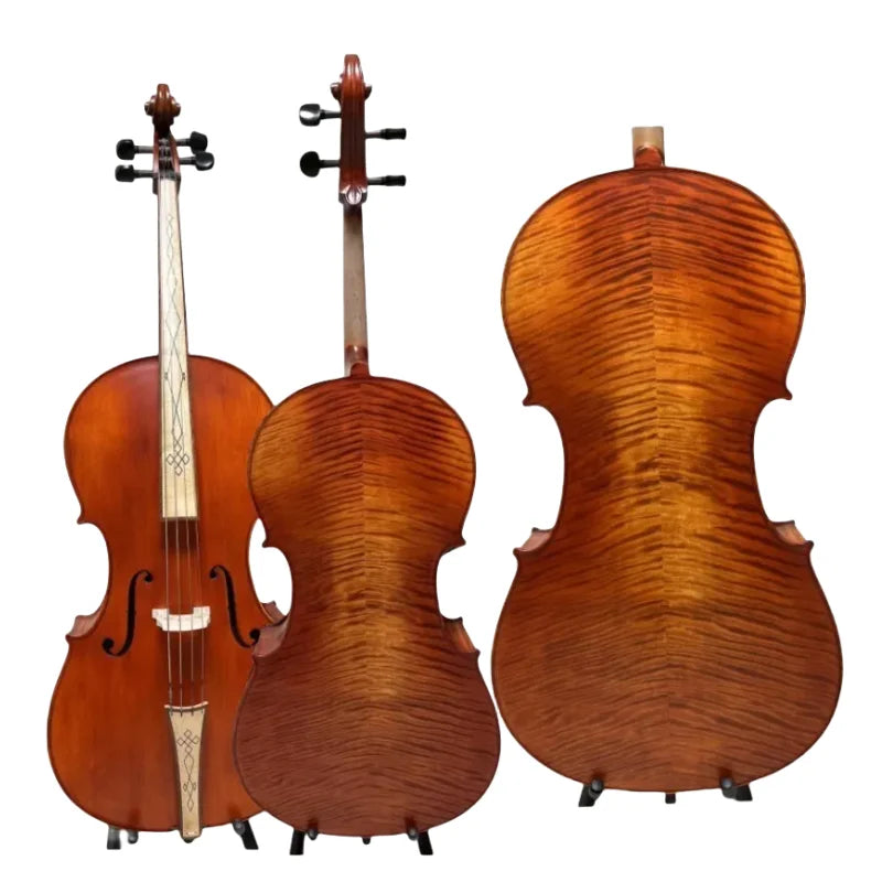 MMOOKA Special offer!Super value Baroque style SONG maestro 5 strings cello 4/4#15931