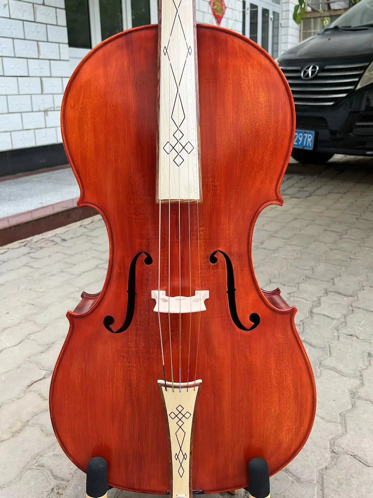 MMOOKA Special offer!Super value Baroque style SONG maestro 5 strings cello 4/4#15931