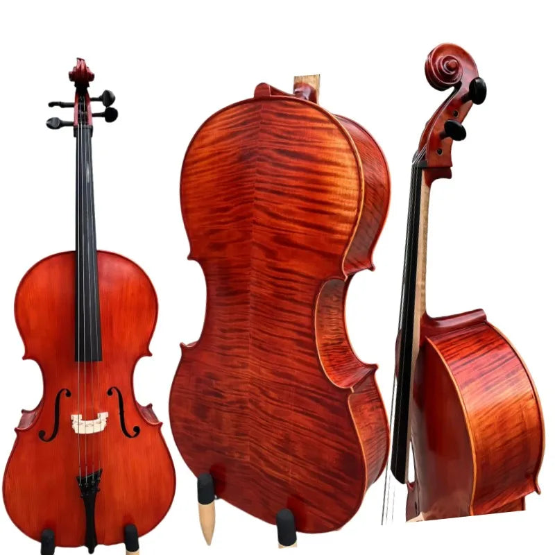 MMOOKA Special offer!Super value Baroque style SONG maestro 5 strings cello 4/4#15931