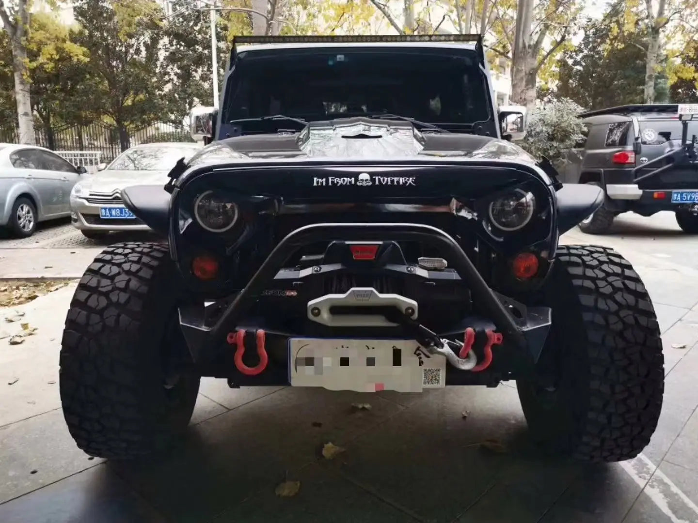 Spedking 2007-2017 jk 4x4 Auto Accessories front bumper for Jeep wrangler