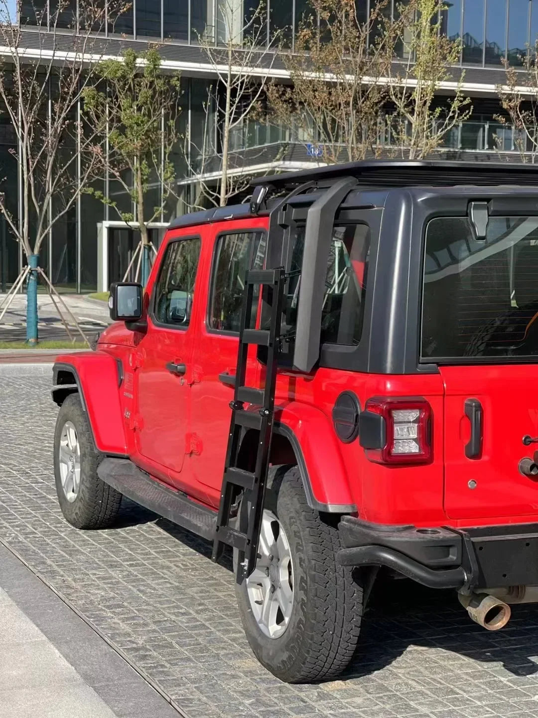 Spedking 2018+ 2/4 Door Accessories Aluminum Cargo Carrier Roof Rack For Wrangler JK JL