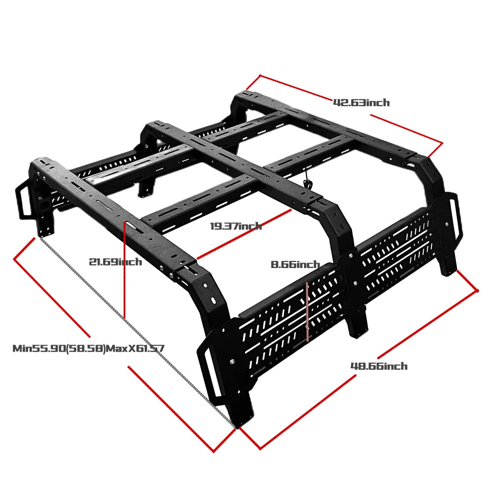 Spedking High quality wholesale prices pickup offroad accessories bed rack roof rack for jeep wrangler FORD F150  TACOMA