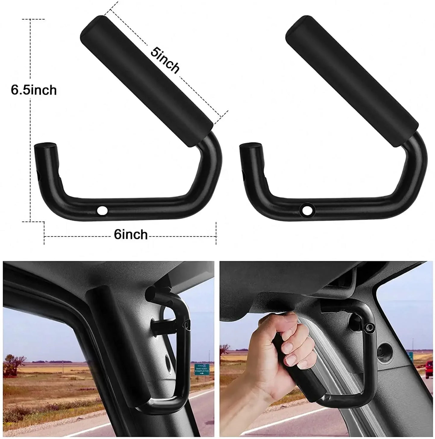 Spedking Hot Sale 4x4 auto tuning accessories Car Front and rear Steel Grab Handle(4DOOR) for Jeep Wrangler JK