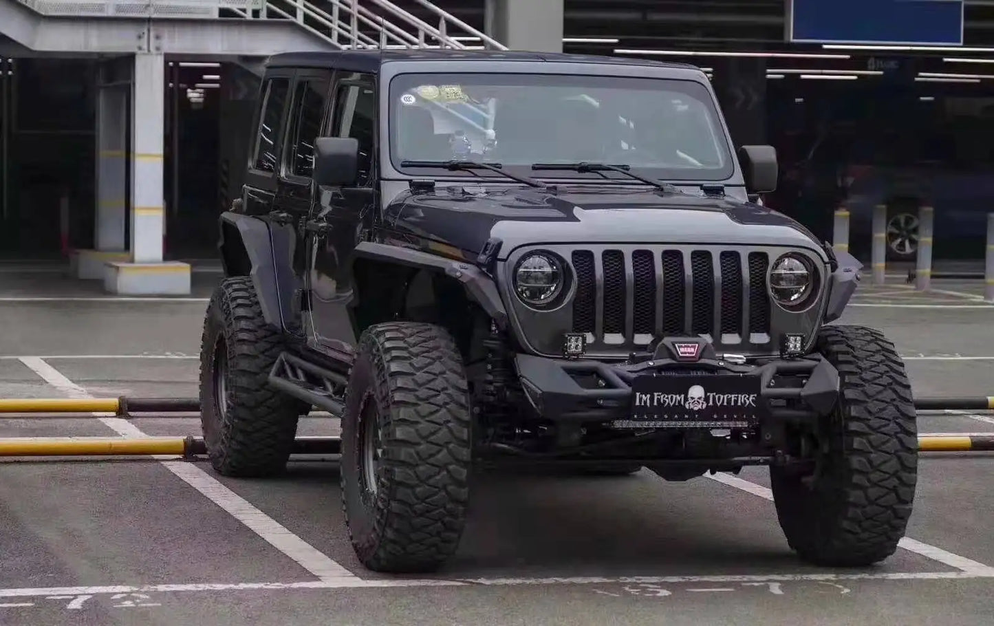 Spedking Hot sale 2018+  Car Offroad 4x4 Auto Accessories front and rear bumper for Jeep for Wrangler JL