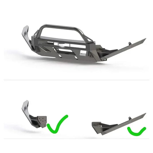 Spedking Hot sale14+ body kit part accessories front bumper bumper with two sides both sides for  4runner