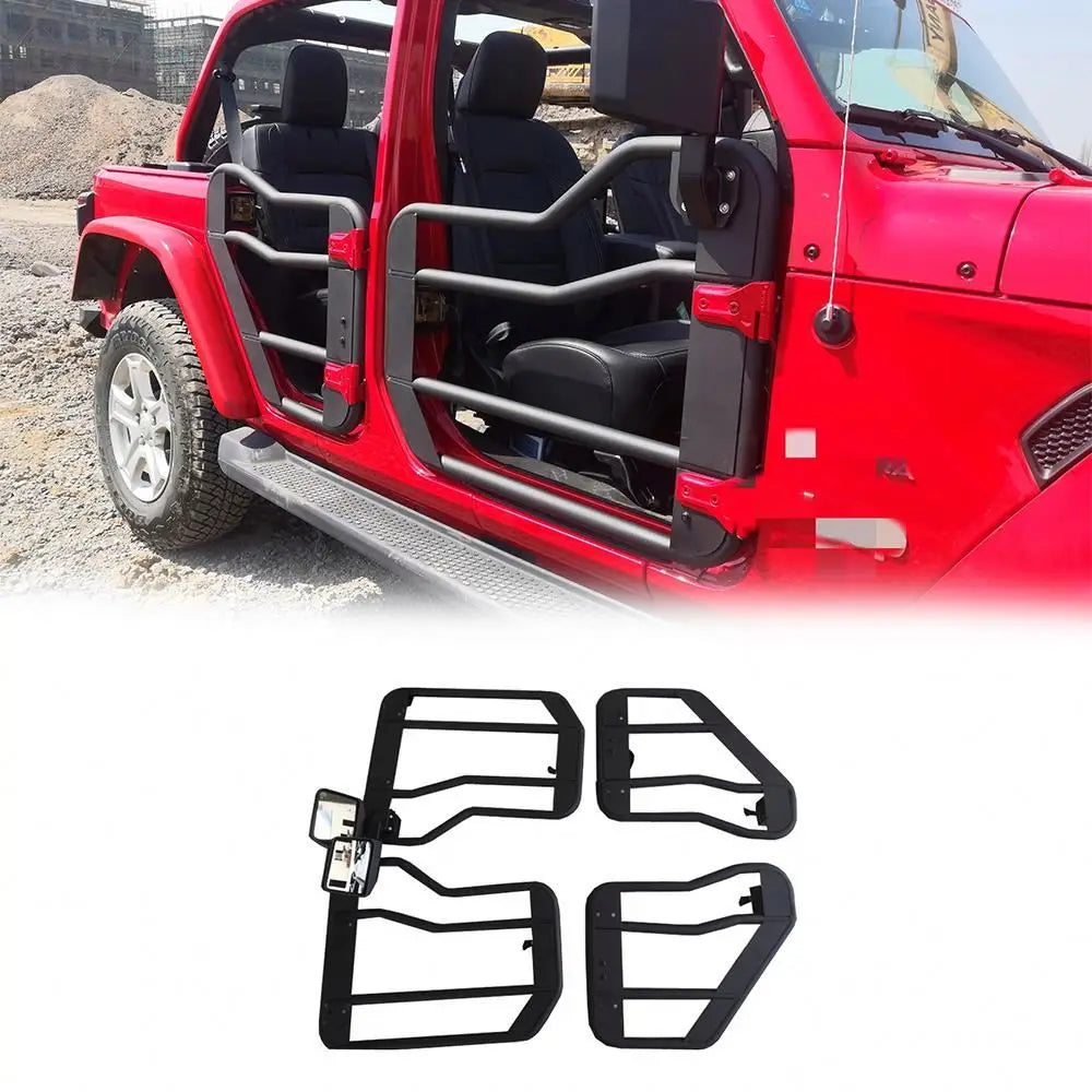 Spedking JK/JL 2/4 half door steel tube doors with mirrors For jeep wrangler