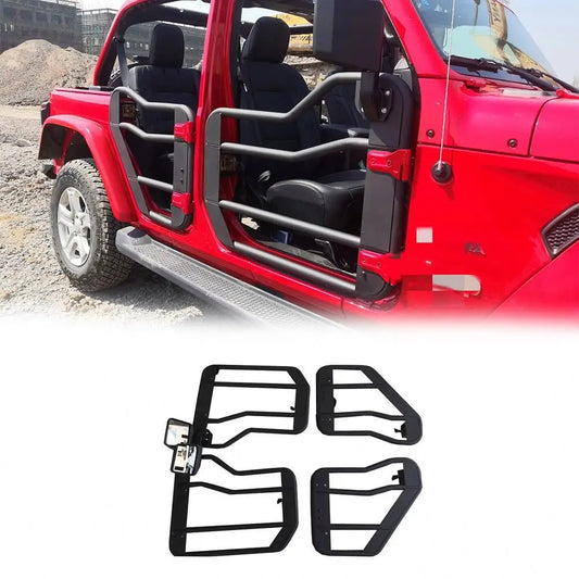Spedking JK/JL 2/4 half door steel tube doors with mirrors For jeep wrangler