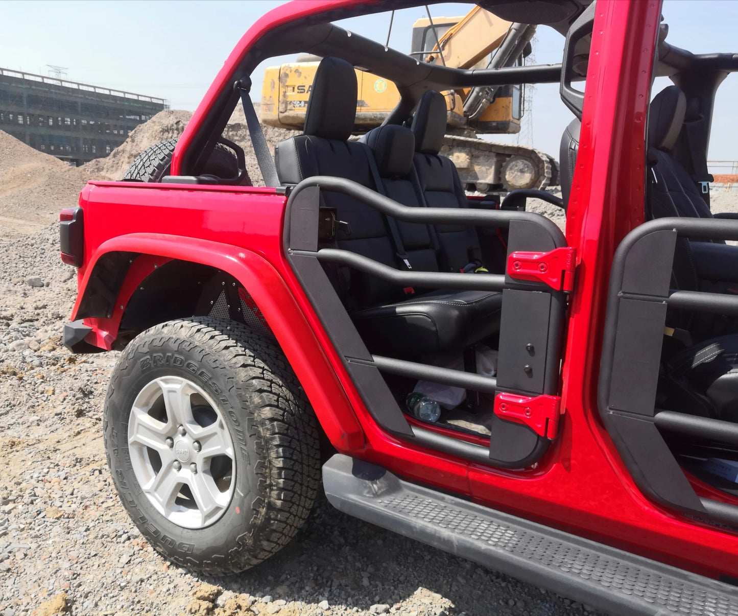 Spedking JK/JL 2/4 half door steel tube doors with mirrors For jeep wrangler