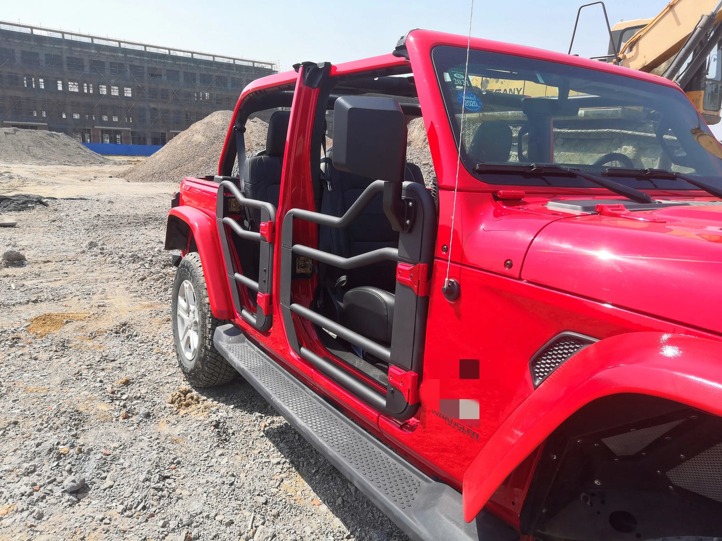 Spedking JK/JL 2/4 half door steel tube doors with mirrors For jeep wrangler