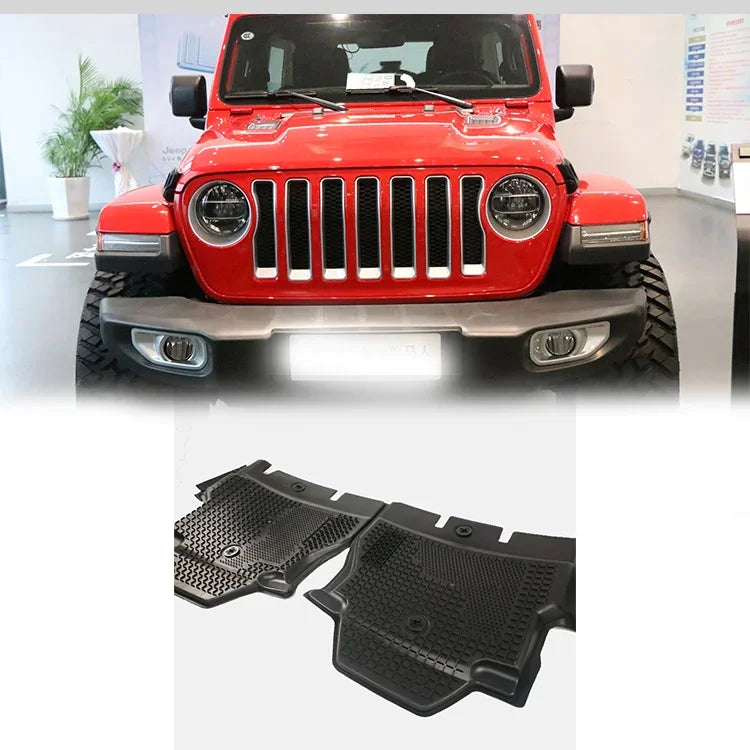 Spedking car mats Auto Interior Car Protector JL 2018 2019 Car Foot Mats 4 door black for jeep wrangler