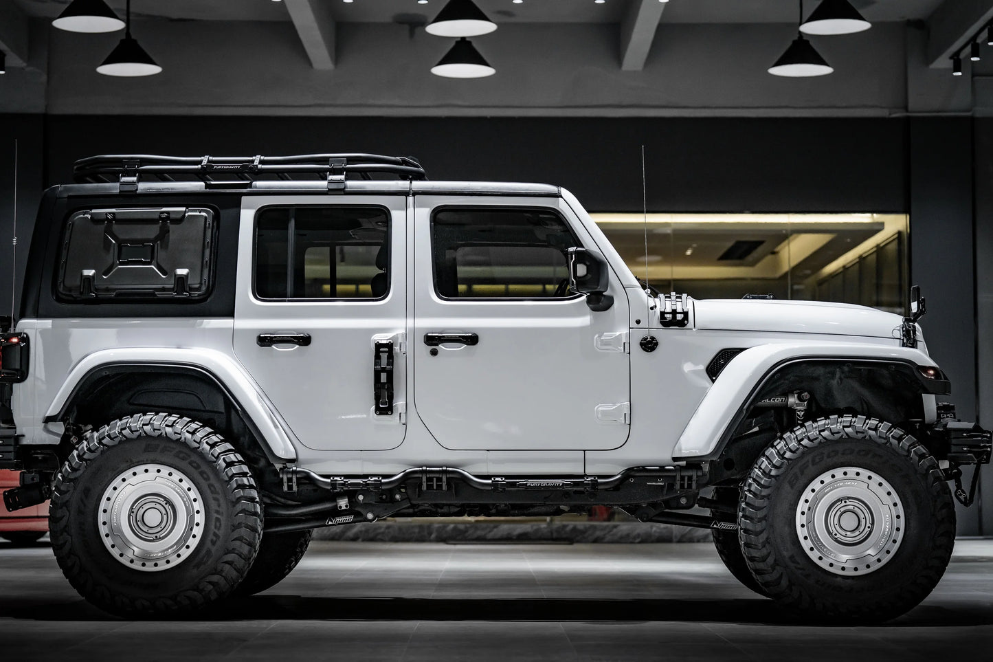 Spedking fury 5x127 17x9J ET-18 beadlock wheels for Jeep wrangler JK JL JT with JWL and VIA accreditation