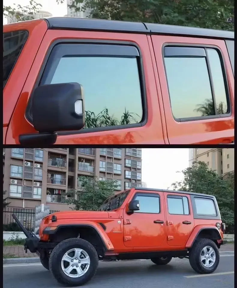 Spedking hot sales accessories parts 2018 2019 2020 2021 JL window visor In-channel Rain Deflectors for Jeep Wrangler