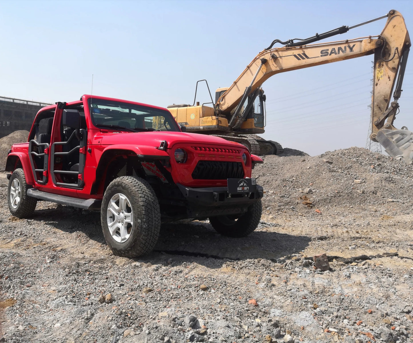 SpedkingHot sales 2/4 half door steel tube doors with mirrors for jeep JT automotive auto body system  off-road  body kit