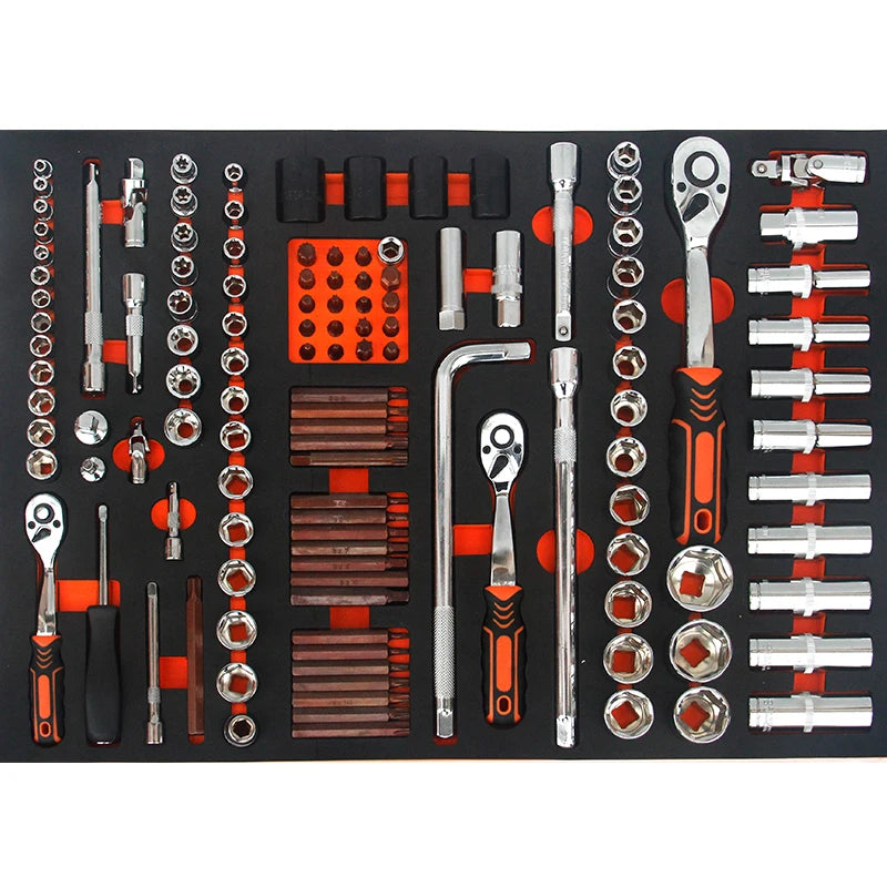 Srunv 234pcs 4 Schubladen schlüssel Set Sockel Sechs kant Bit Handwerkzeuge Mit Werkzeug kästen und Lagers chränken Professional