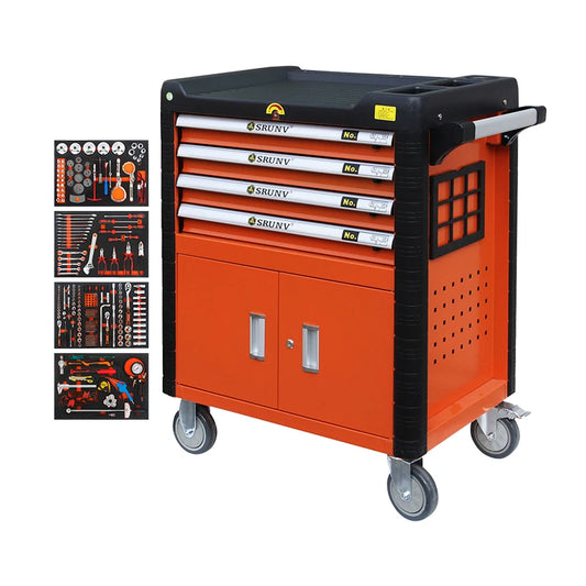 Srunv 234pcs 4 Schubladen schlüssel Set Sockel Sechs kant Bit Sockel Set mit Werkzeug kästen und Lagers chränken