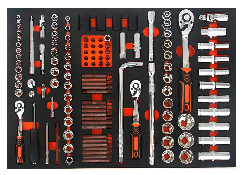 Srunv 234pcs 4 Schubladen schlüssel Set Sockel Sechs kant Bit Sockel Set mit Werkzeug kästen und Lagers chränken