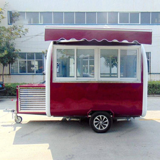 Standard mini coffee fast food truck trailer cart food booth trailer customization