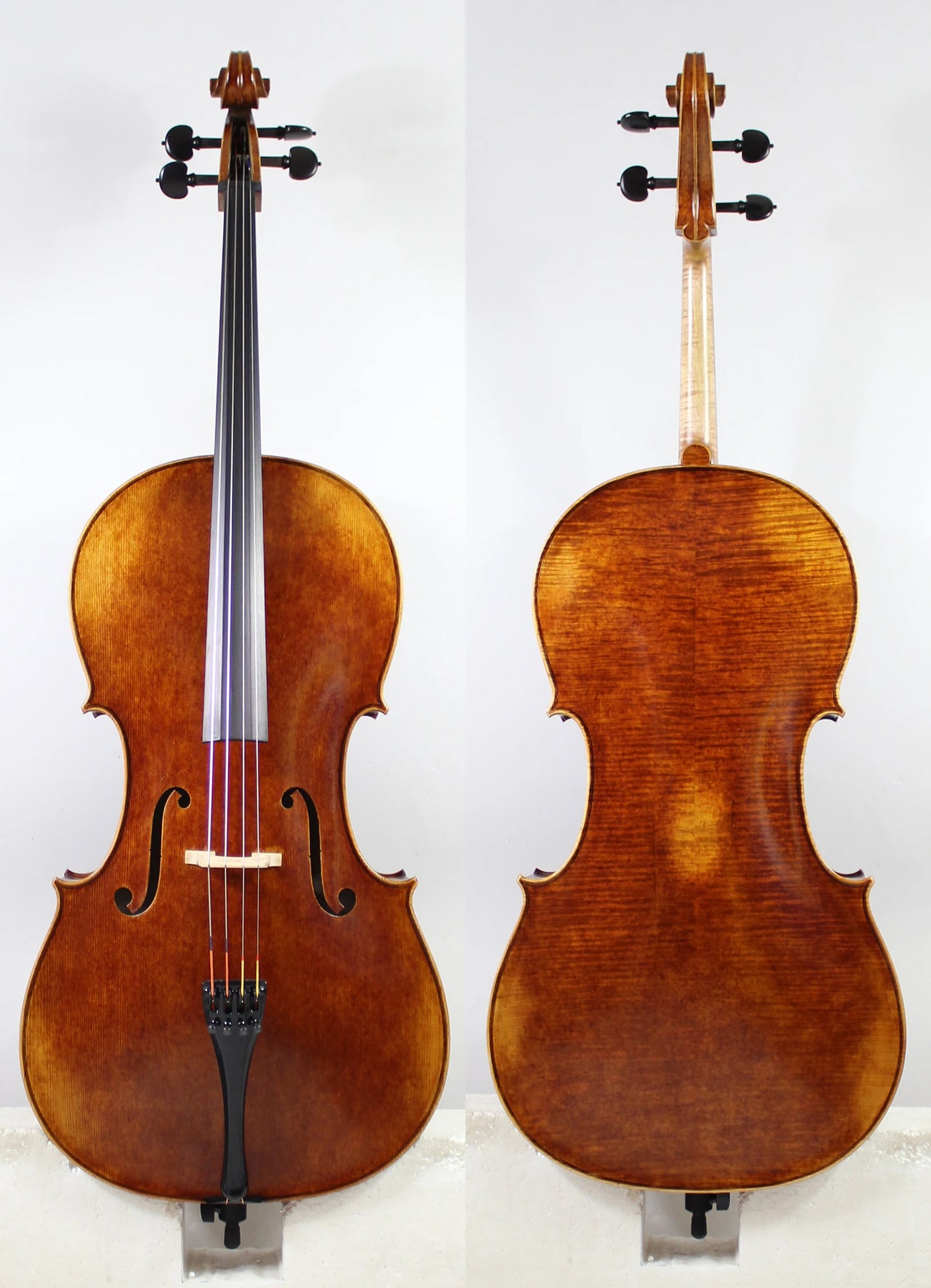 MMOOKA Stradivari 1712 Davidov Cello, Master Level, 4, 4 Antique Varnish for All European Wood