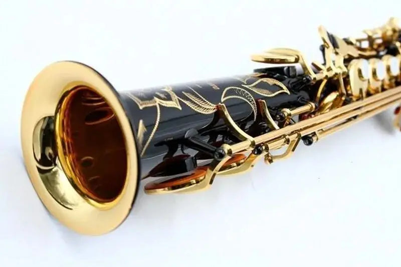 Straight Black Soprano Saxophone S-901B flat musical instruments professional-grade Free shipping