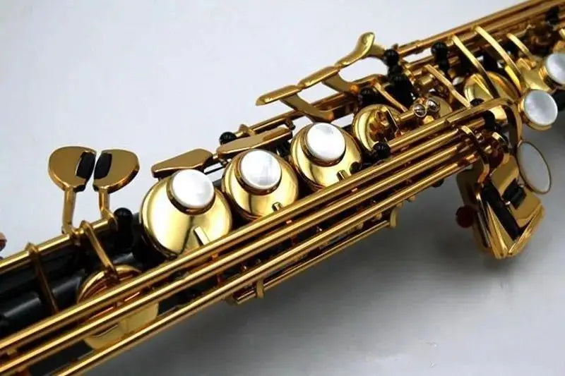 Straight Black Soprano Saxophone S-901B flat musical instruments professional-grade Free shipping