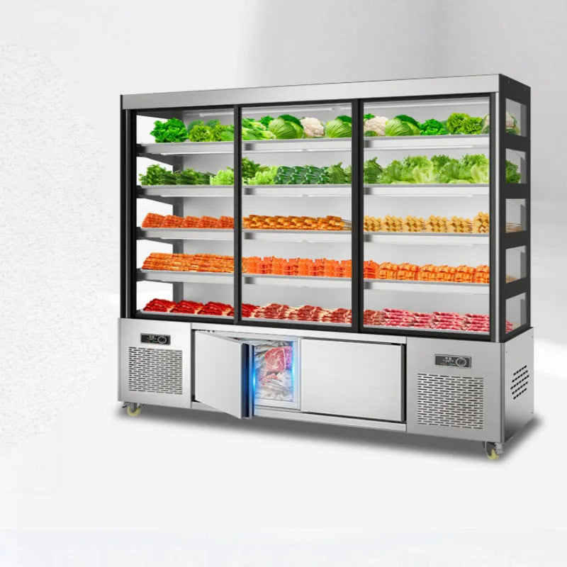 String display cabinet, barbecue and fried string special fresh-keeping cabinet, refrigerated freezer, commercial freezer