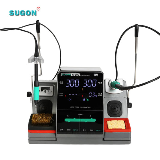 Sugon T3602 Heating Soldering Iron Preheating Station Other Welding Equipment 2 in 1 Rework
