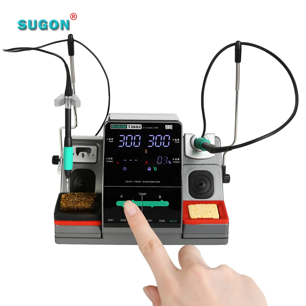 Sugon T3602 Heating Soldering Iron Preheating Station Other Welding Equipment 2 in 1 Rework