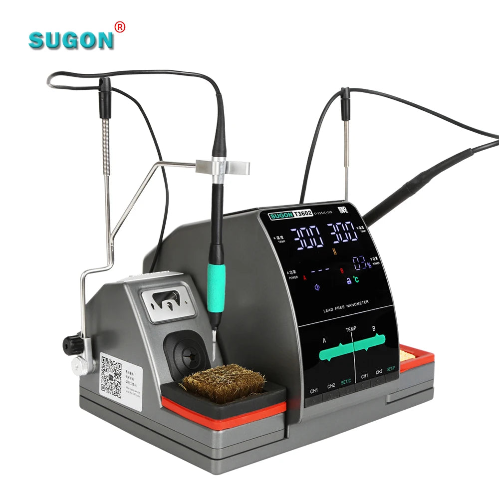 Sugon T3602 Heating Soldering Iron Preheating Station Other Welding Equipment 2 in 1 Rework