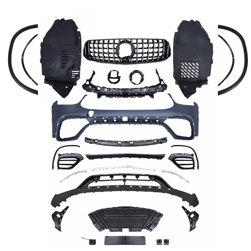 Suitable for  GLC Class 20-22 X253 upgraded AMG Large surround GLC63 front surround assembly tail lip tail throat