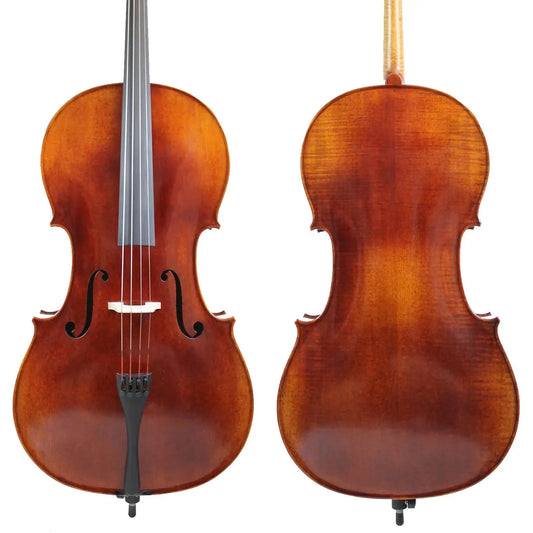 MMOOKA Super Value!A Stradivari 1690 Copy 4/4 Size,3/4 Size,1/2 Size,1/4 Size Cello! M6135 German Dark Antique!