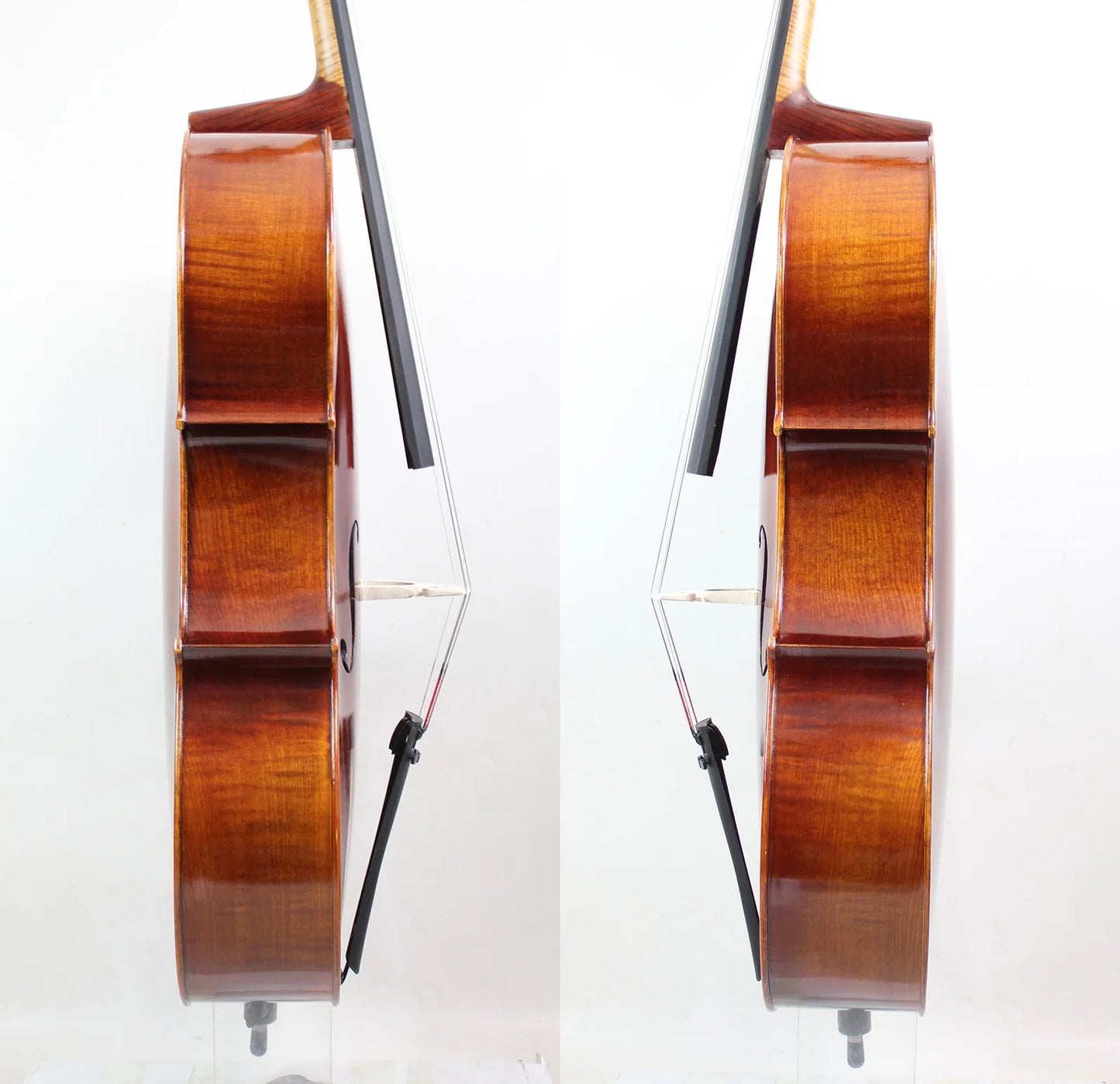 MMOOKA Super Value!A Stradivari 1690 Copy 4/4 Size,3/4 Size,1/2 Size,1/4 Size Cello! M6135 German Dark Antique!