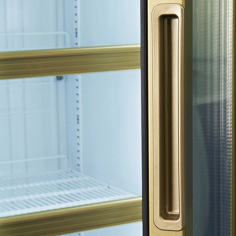 Supermarket glass door horizontal beverage cabinet machine deep freezer