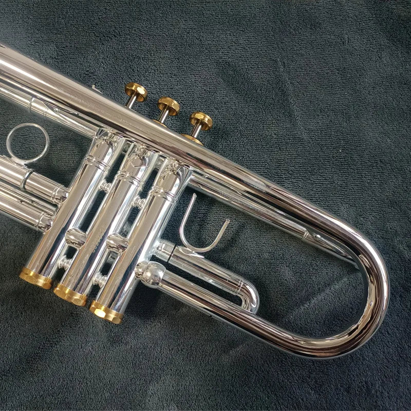 TOP Stradivarius LT180GS-72 Silver Trumpet Pipe Flat Instrument Brass Strudents