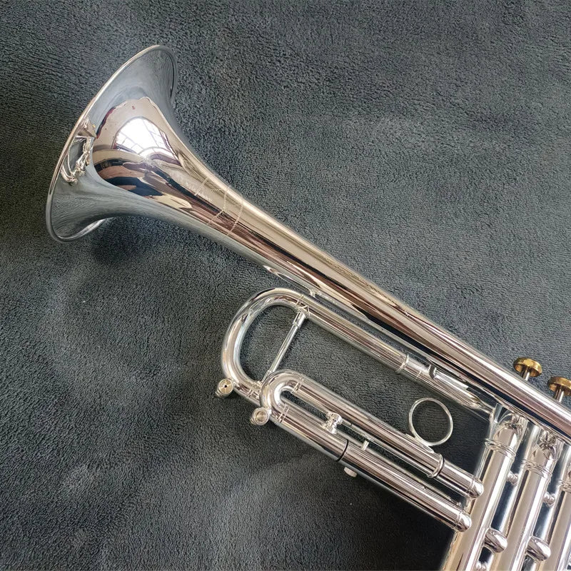TOP Stradivarius LT180GS-72 Silver Trumpet Pipe Flat Instrument Brass Strudents