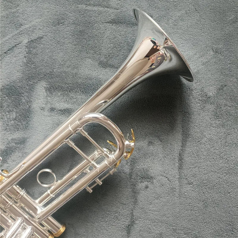TOP Stradivarius LT197GS-77 Silver Trumpet Pipe Flat Instrument Brass Strudents