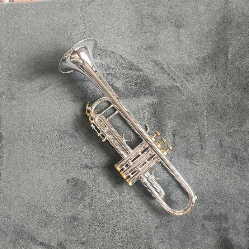 TOP Stradivarius LT197GS-77 Silver Trumpet Pipe Flat Instrument Brass Strudents