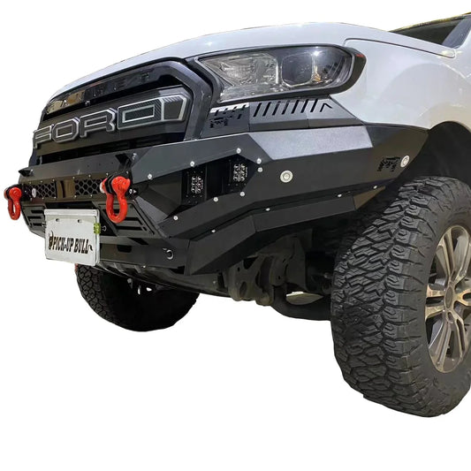 Tacoma bumper FRONT BUMPER 2021  Ranger Hilux NP300 Dmax Triton  BLACK powder coat Material Q235 Steel